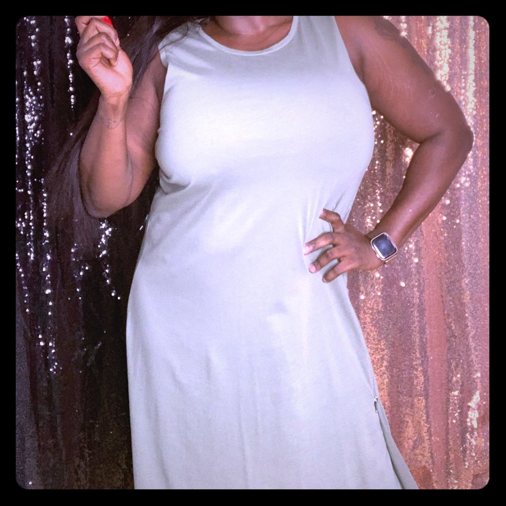 DKNY adjustable zipper dress